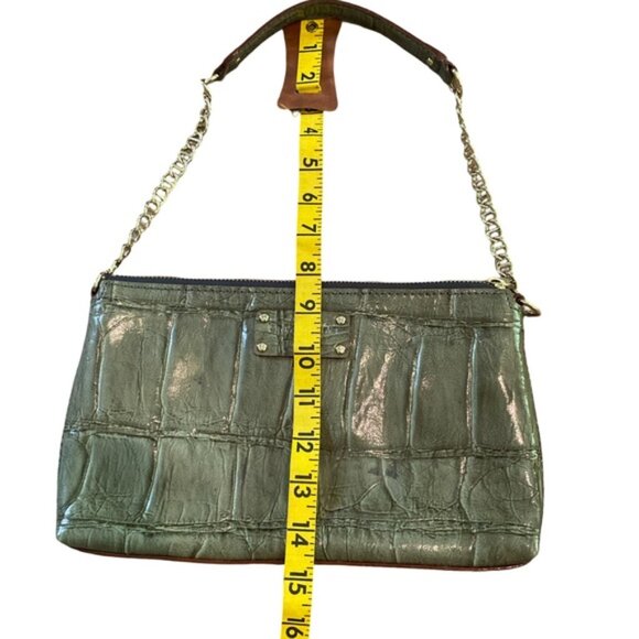 Kate Spade Wellesley Byrd Shoulder Bag – Green Croc Embossed, Gold Hardware, EUC - Picture 9 of 9